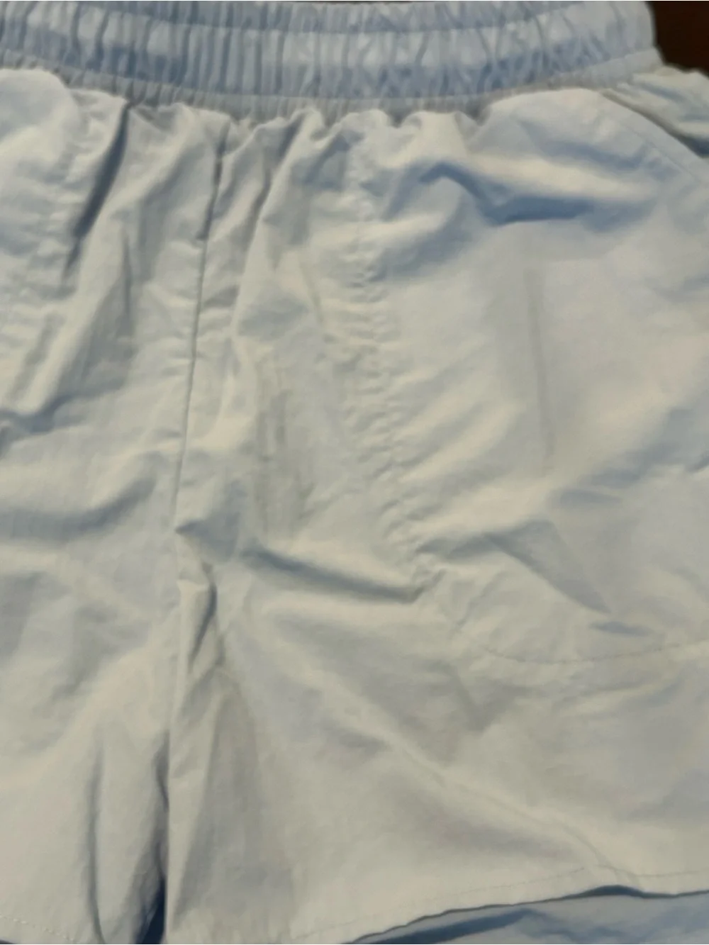 ALO Yoga Powder Blue Elastic Waist Athletic Shorts